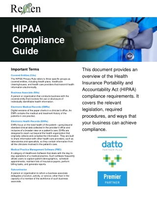 HIPAA Compliance Guide