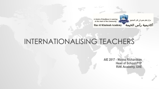 Internationalising teachers