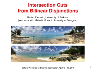 Intersection Cuts from Bilinear Disjunctions