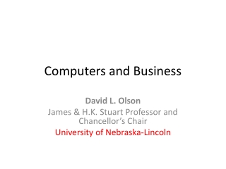 Computers and Business
