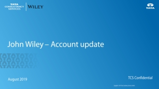 John Wiley – Account update