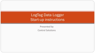 LogTag Data Logger Start-up instructions