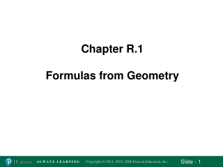 Chapter R.1 Formulas from Geometry