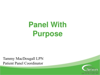 Panel With Purpose