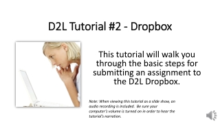 D2L Tutorial #2 - Dropbox