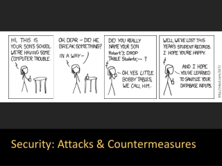 Security: Attacks &amp; Countermeasures