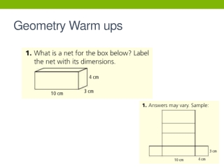 Geometry Warm ups