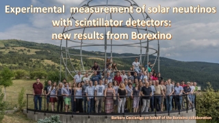 Experimental measurement of solar neutrinos with scintillator detectors: