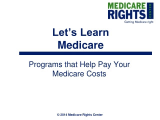 Let’s Learn Medicare