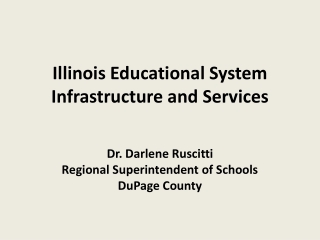 Illinois Educational System Infrastructure and Services