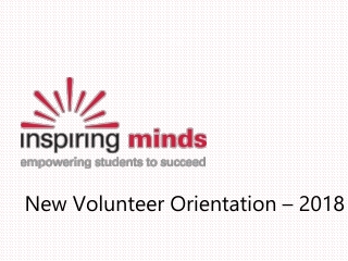 Volunteer Orientation 2018