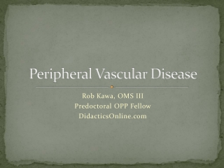 Peripheral Vascular Disease