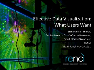 Effective Data Visualization: What Users Want