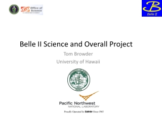 Belle II Science and Overall Project