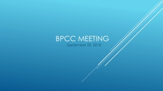 Bpcc meeting