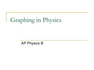 Graphing in Physics