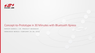 Concept-to-Prototype in 30 Minutes with Bluetooth Xpress
