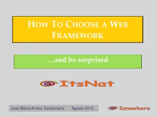 How To Choose a Web Framework