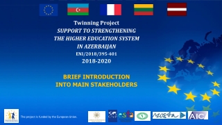 Twinning Project SUPPORT TO STRENGTHENING THE HIGHER EDUCATION SYSTEM IN AZERBAIJAN