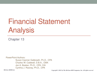 Financial Statement Analysis