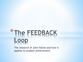 The FEEDBACK Loop