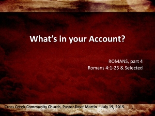 What’s in your Account?