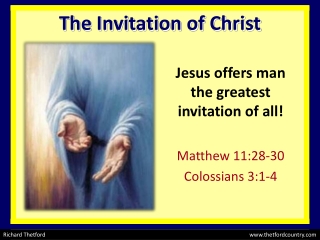 The Invitation of Christ