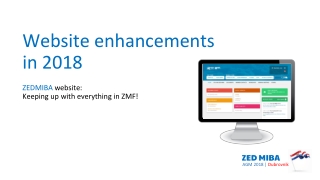 Website enhancements in 2018