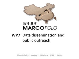 WP7 	Data dissemination and public outreach