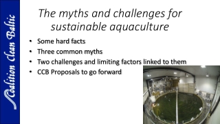 The myths and challenges for sustainable aquaculture