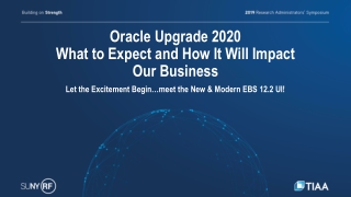 Oracle Upgrade 2020 What to Expect and How It Will Impact Our Business