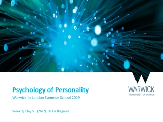 Psychology of Personality