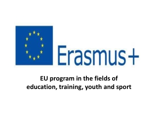 EU program in the fields of education, training, youth and sport