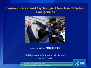 Communication and Psychological Needs in Radiation Emergencies