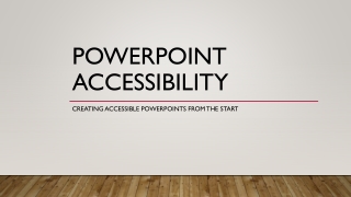 Powerpoint accessibility