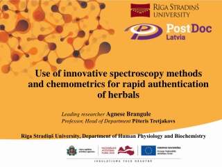 Use of innovative spectroscopy methods and chemometrics for rapid authentication of herbals