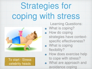 Strategies for coping with stress