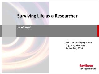 Surviving Life as a Researcher