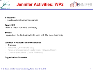 Jennifer Activities: WP2
