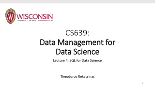 CS639: Data Management for Data Science