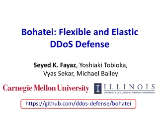 Bohatei: Flexible and Elastic DDoS Defense