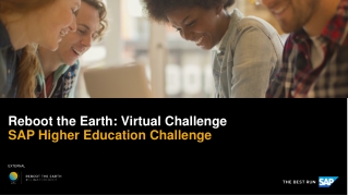 Reboot the Earth: Virtual Challenge SAP Higher Education Challenge