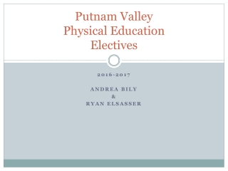 Putnam Valley Physical Education Electives