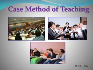 Case Method of Teaching