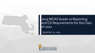 2019 MCAS Grade 10 Reporting and CD Requirements for the Class of 2021