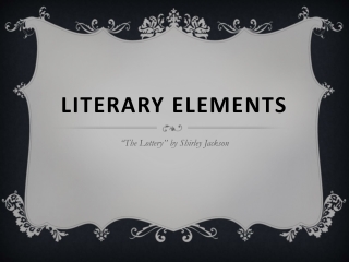 Literary Elements