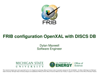 FRIB configuration OpenXAL with DISCS DB