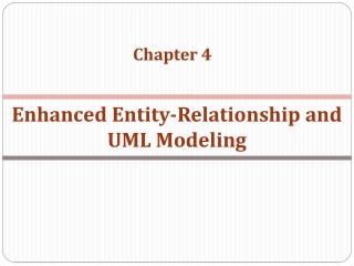 Enhanced Entity-Relationship and UML Modeling