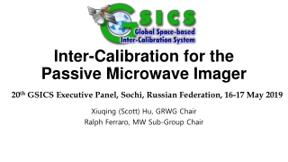 Inter-Calibration for the Passive Microwave Imager