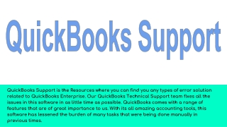 QuickBooks Support